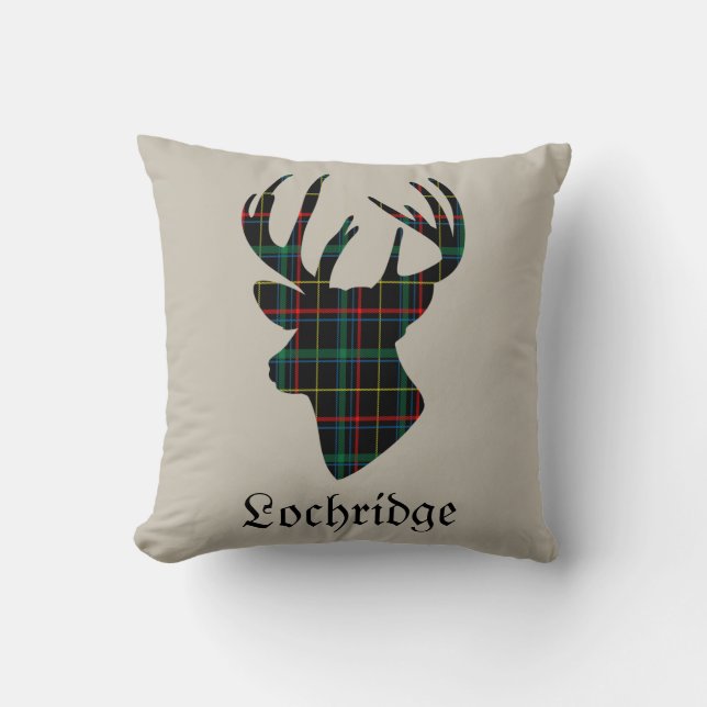 Coussin Tartan écossais Tartan personnalisé (Recto)