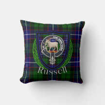 Tartan et blason du clan écossais Russell