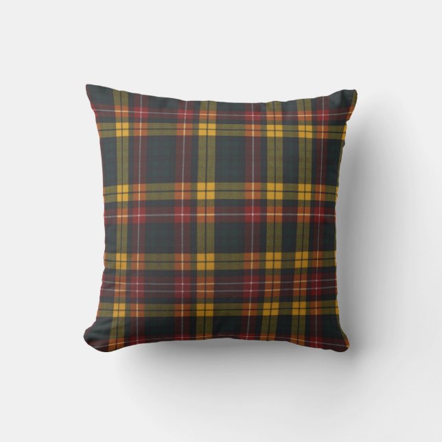 Coussin Tartan moderne de Buchanan (Recto)