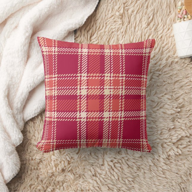 Coussin Tartan rouge (Couverture)