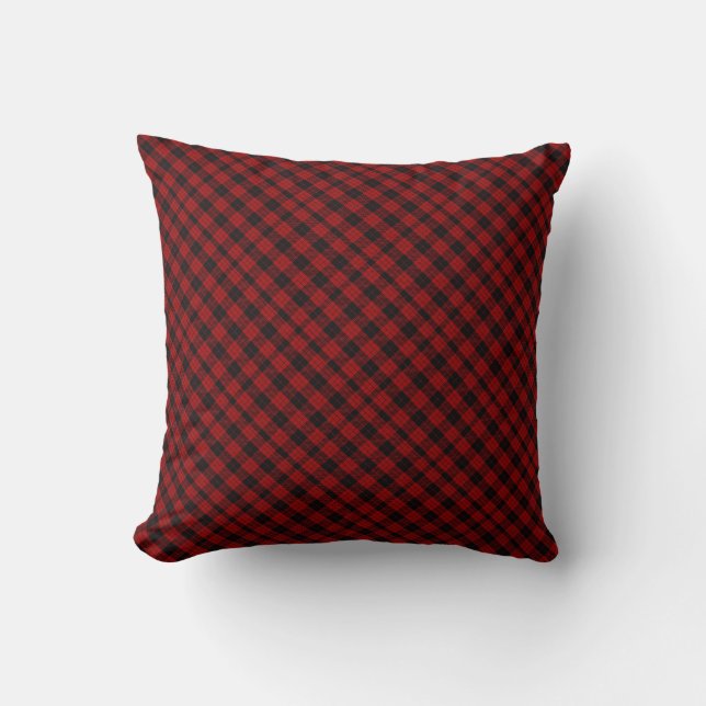 Coussin Tarte rouge et noire (Recto)