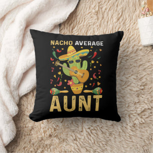 Coussin Tata humouristique moyenne nacho Cinco De Mayo Tat