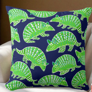 Coussin Tatou Prépa Bleu Marine Vert