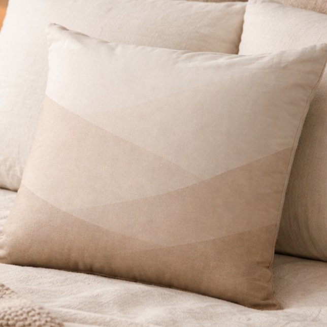 Coussin Taupe Ivory Dusk (Soft taupe flowing into ivory brings gentle contrast and quiet depth to neutral living spaces)