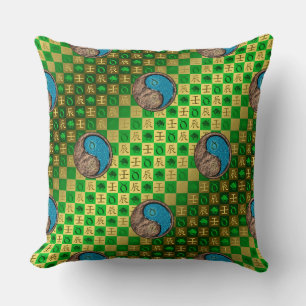 Coussin Taureau & Dragon d'eau