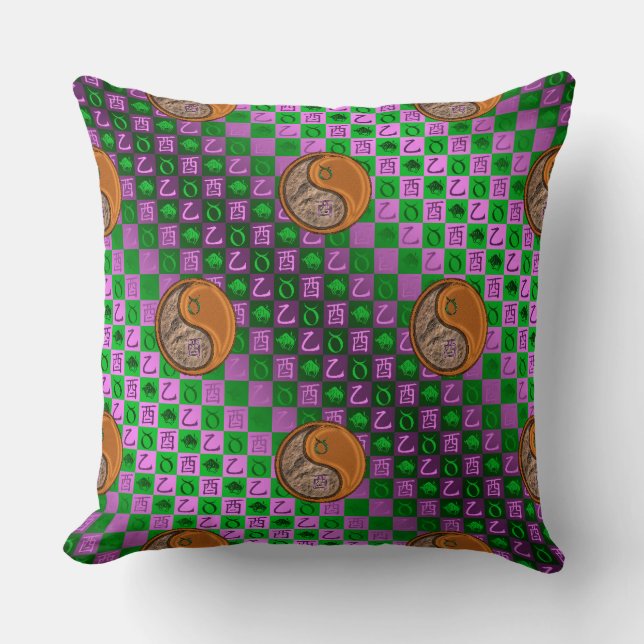 Coussin Taurus & Coq de Bois (Recto)