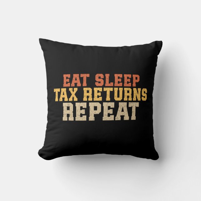 Coussin Taxe de la saison fiscale amusante (Recto)