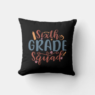Coussin Teacher Art Sixième Classe Squad