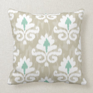 Coussin Teal et copie ethnique de Boho de turquoise d'Ikat