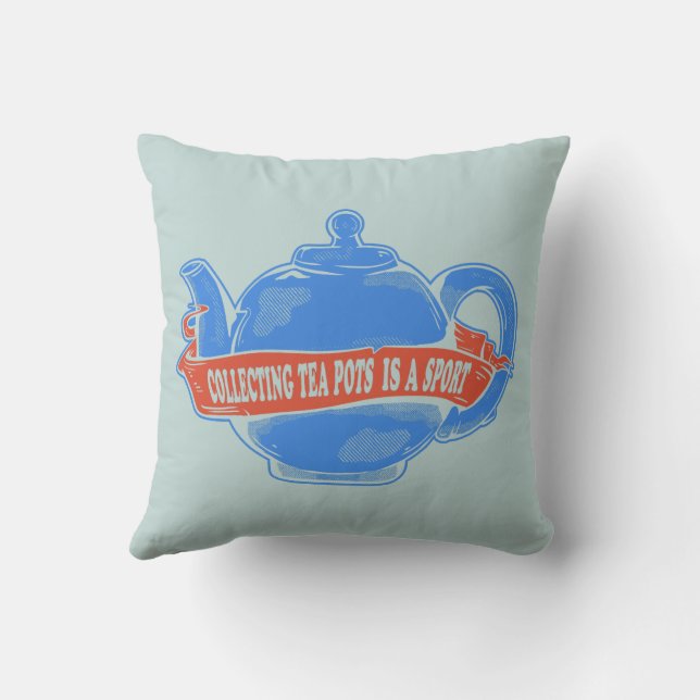 Coussin Teapot Collecte de théières (Verso)