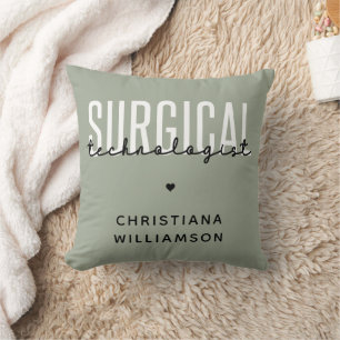 Coussin Technologue chirurgical nom personnalisé Tech chir