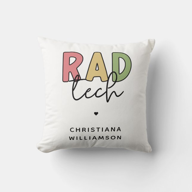 Coussin Technologue radiologique sur mesure Rad Tech Radio (Recto)