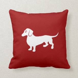 Coussin Teckel fait sur commande de couleur