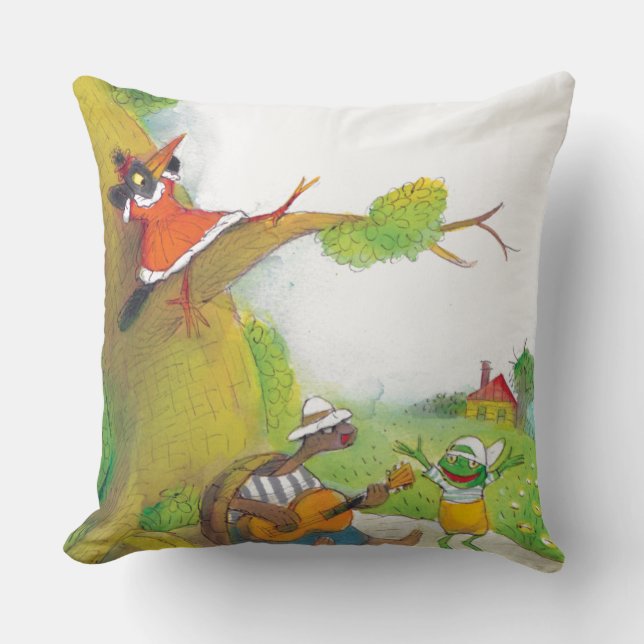 Coussin Ted, Ed et Caroll le pique-nique 1 (Recto)