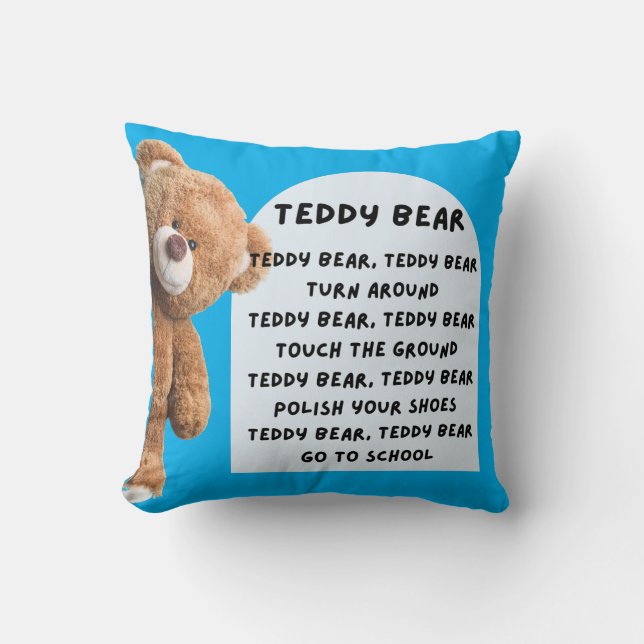 Coussin Teddy Bear Twirl (Recto)