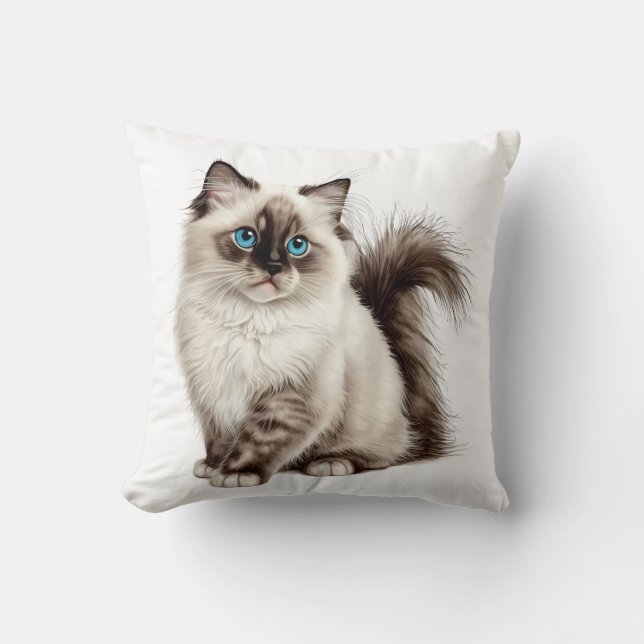 Coussin Tee Chat Mignon Maman Chat Papa Chat (Recto)