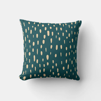 Coussin teint bleu foncé