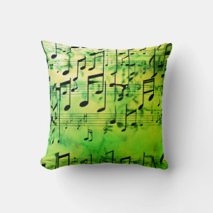 Coussin teintes harmonieuses : Mode inspirée de la musique