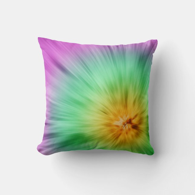 Coussin Teinture verte et violette (Recto)