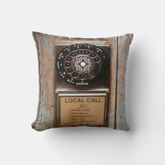 Coussin Téléphone antique rotatif payant rude