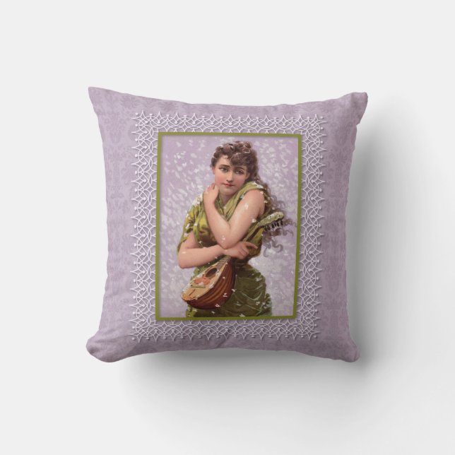 Coussin Tempête de neige d'avril (Recto)