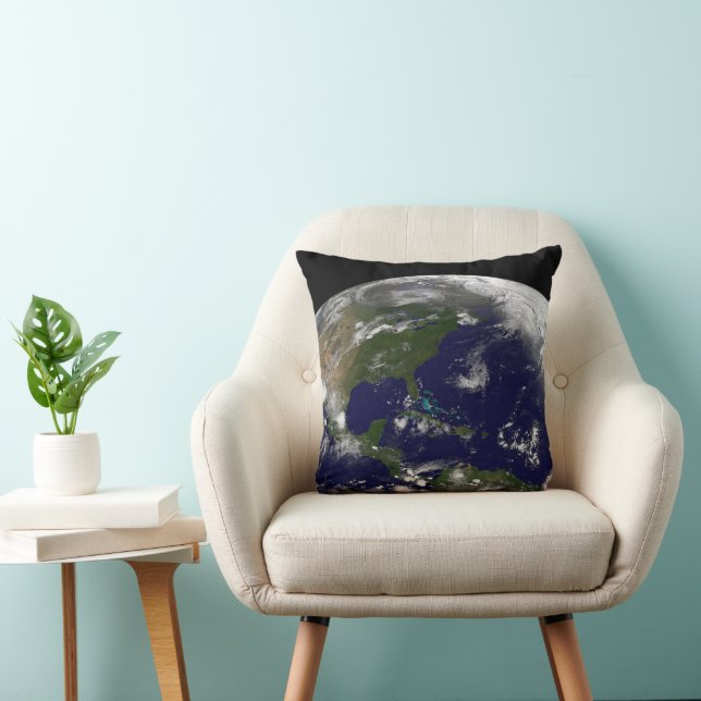 Coussin Tempêtes Tropicales Sur La Planète Terre. (Chaise)