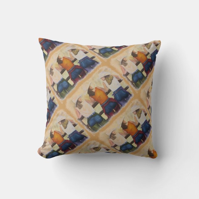 COUSSIN TEMPS DE SORTIE DES COWGIRLS (Recto)