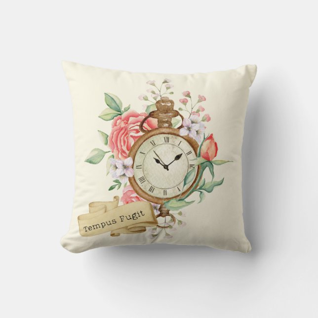 Coussin Tempus Fugit (Recto)