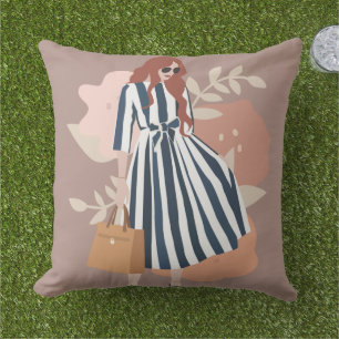 Coussin Tendance couleur moderne 2022 chic aquarelle girly