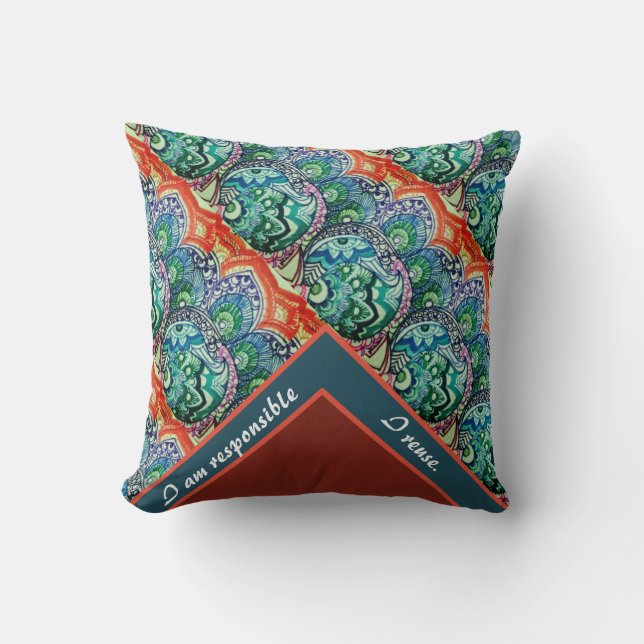 Coussin Tenez-vous ! (Recto)