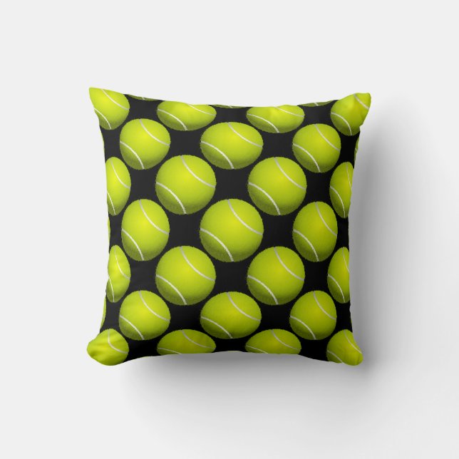 Coussin Tennis Ball Design Jeu d'oreiller (Recto)