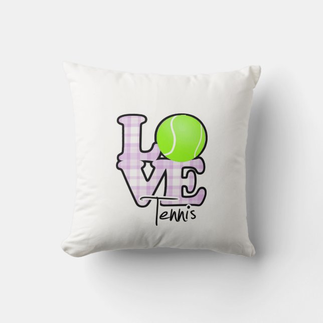 Coussin Tennis d'amour (Recto)