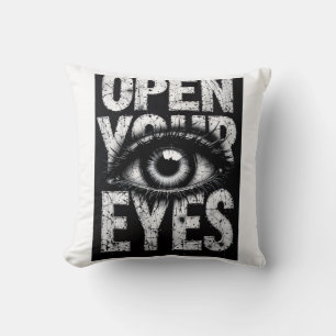 Coussin Tenue de rue grunge pour les yeux ouverts