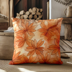 Coussin Terra Cotta Fleurs Tons Terre Chauds