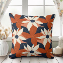 Terracotta Blanc Floral Élégant