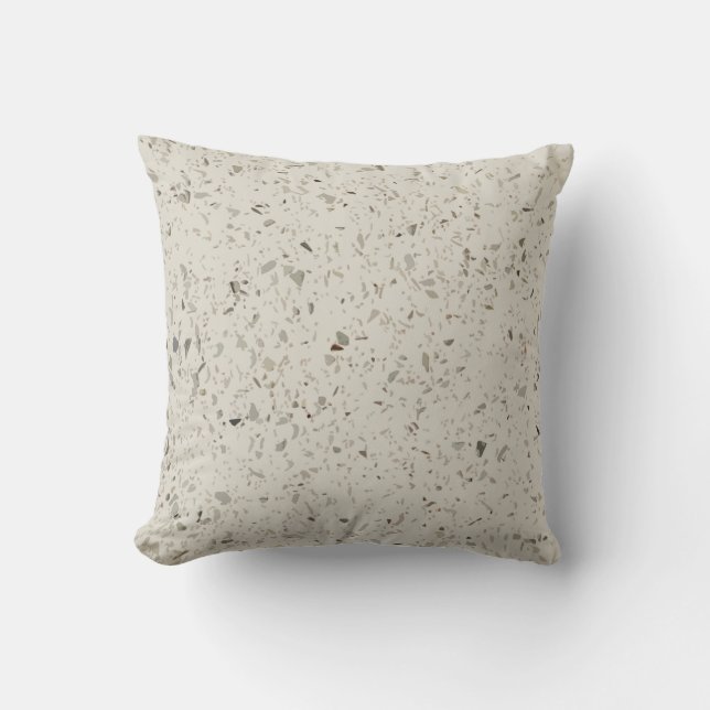 Coussin Terrazzo Galets Quartz Coastal Jeu d'oreiller (Recto)