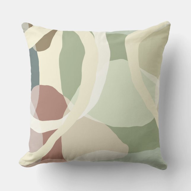 Coussin Terre Abstraite (Recto)