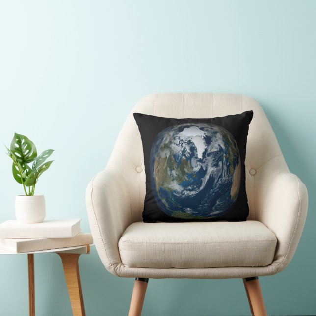 Coussin Terre Avec Nuages Et Glace De Mer 2 (Chaise)