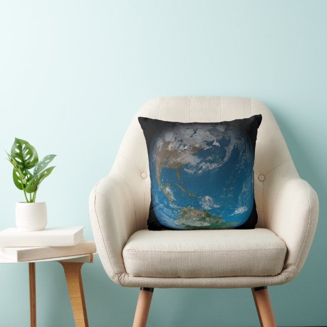 Coussin Terre Pleine Avec Amérique Du Nord Et Du Sud. (Chaise)