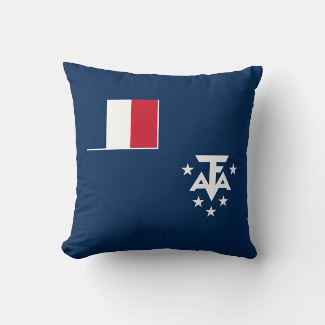 Coussin Terres australes françaises de l'Antarctique (Recto)