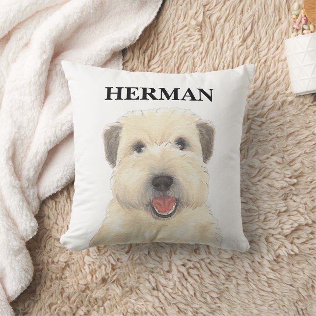 Coussin Terrier à roues personnalisé (Couverture)
