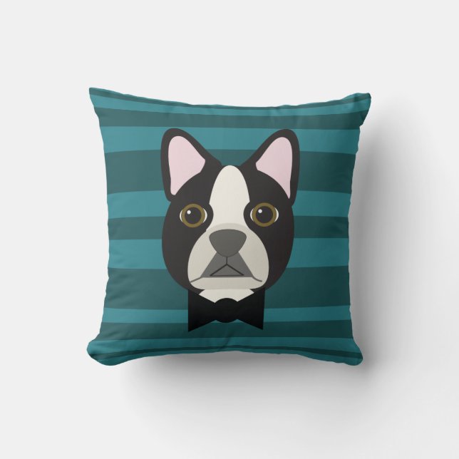 Coussin Terrier de Boston (Recto)
