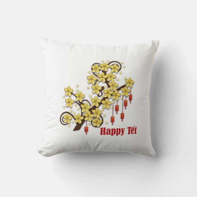 Coussin Tet Hoa Mai (Recto)
