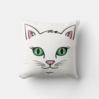 Coussin Tête de chat flottante 