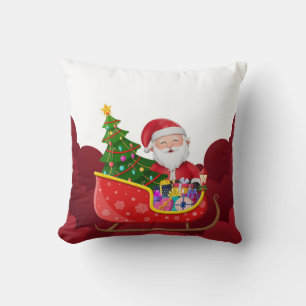 Coussin Tête de Père Noël