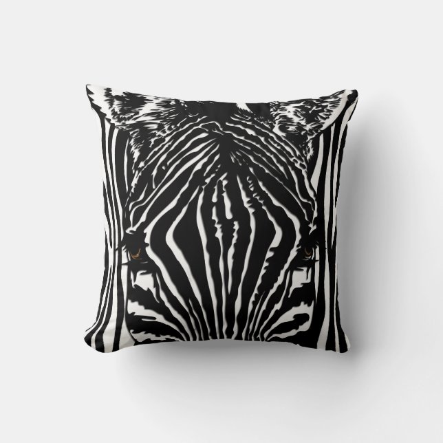 Coussin Tête de zèbre (Recto)