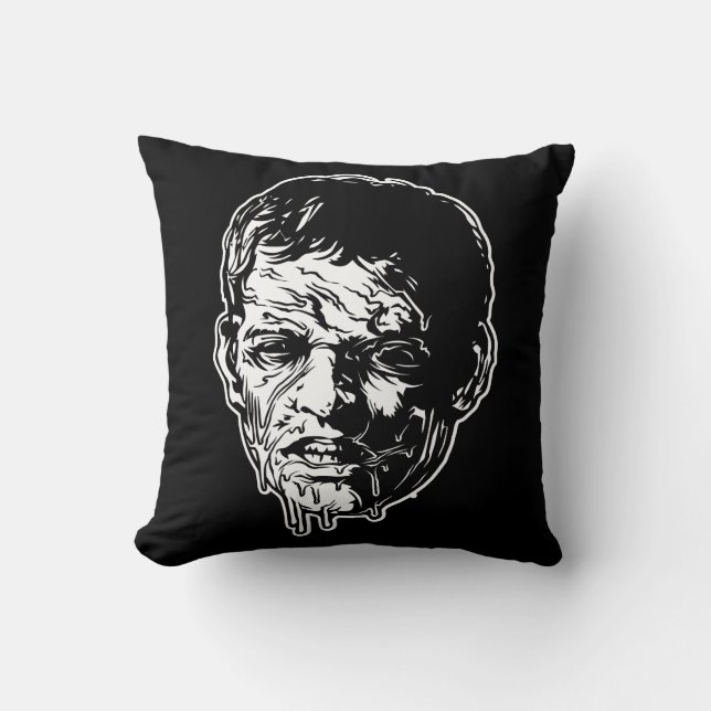 Coussin Tête de zombie (Recto)