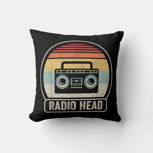 Coussin Tête radio Vintage (Recto)