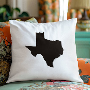 Coussin Texas à Black and White
