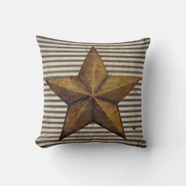 Coussin Texas Lone Star Baby Boy Rustic Farm Boho Nursery (Recto)